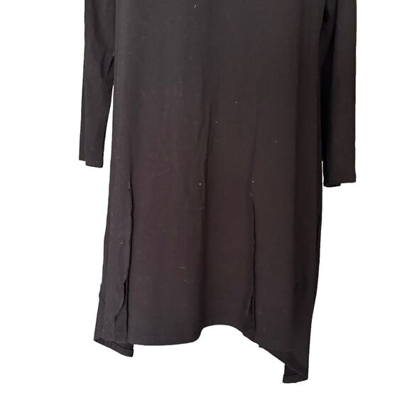 Avivit Yizhar Tunic Top Size 3 Women's Black Lagenlook Shirt Made in Israel (10 - Picture 5 of 8
